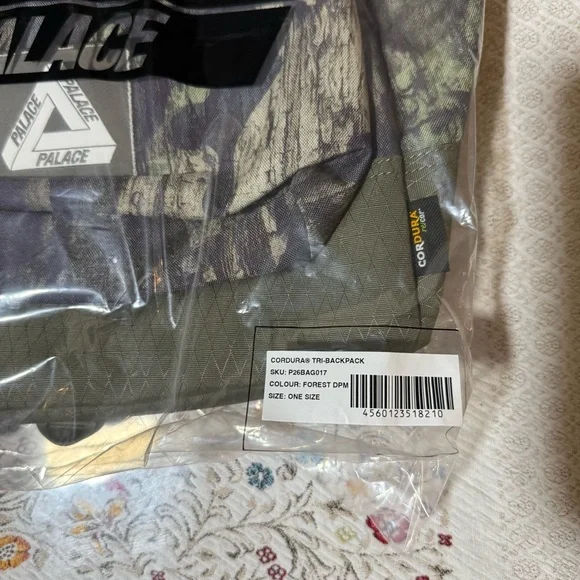 PALACE CORDURA TRI-BACKPACK Camo Forest DPM Graphic Print Tri-Ferg Patch Logo